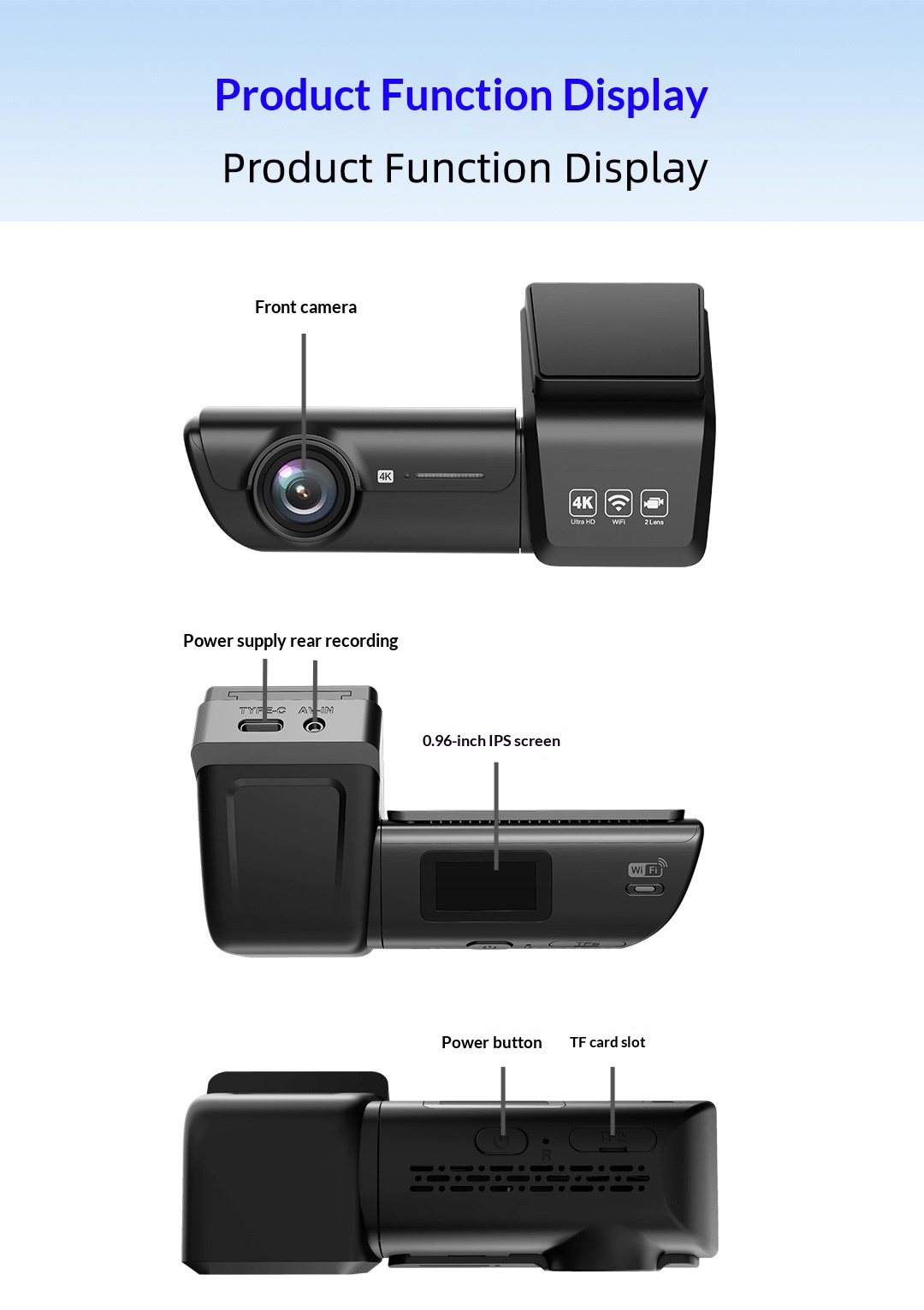 Camera Hành Trình WiFi HD Cho Ô Tô, DVR Quay Phim Nét Cao - Ảnh 5