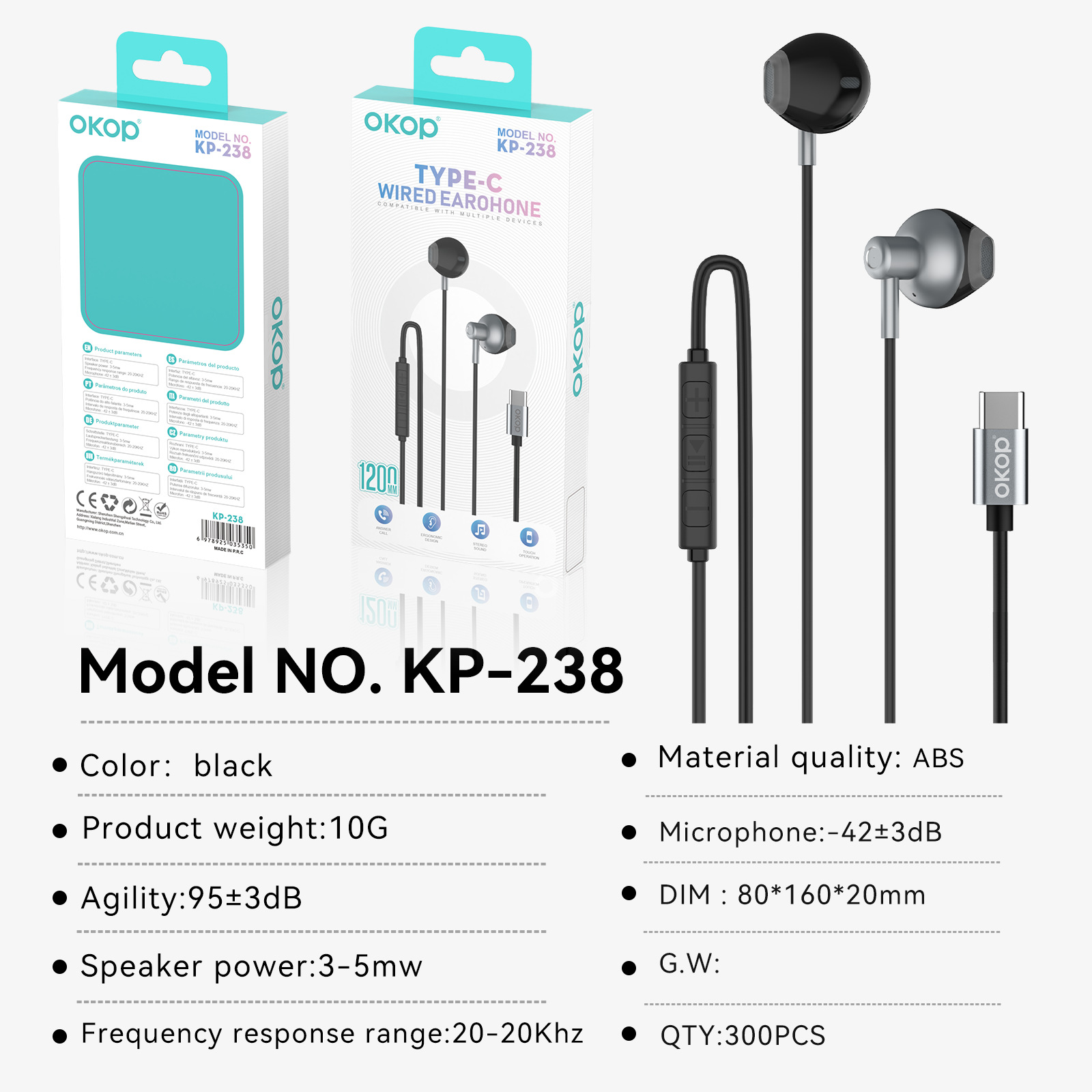 Tai Nghe Có Dây USB-C KP-235 Chất Lượng Âm Thanh Cao Cho Nhạc Và Game - Ảnh 6