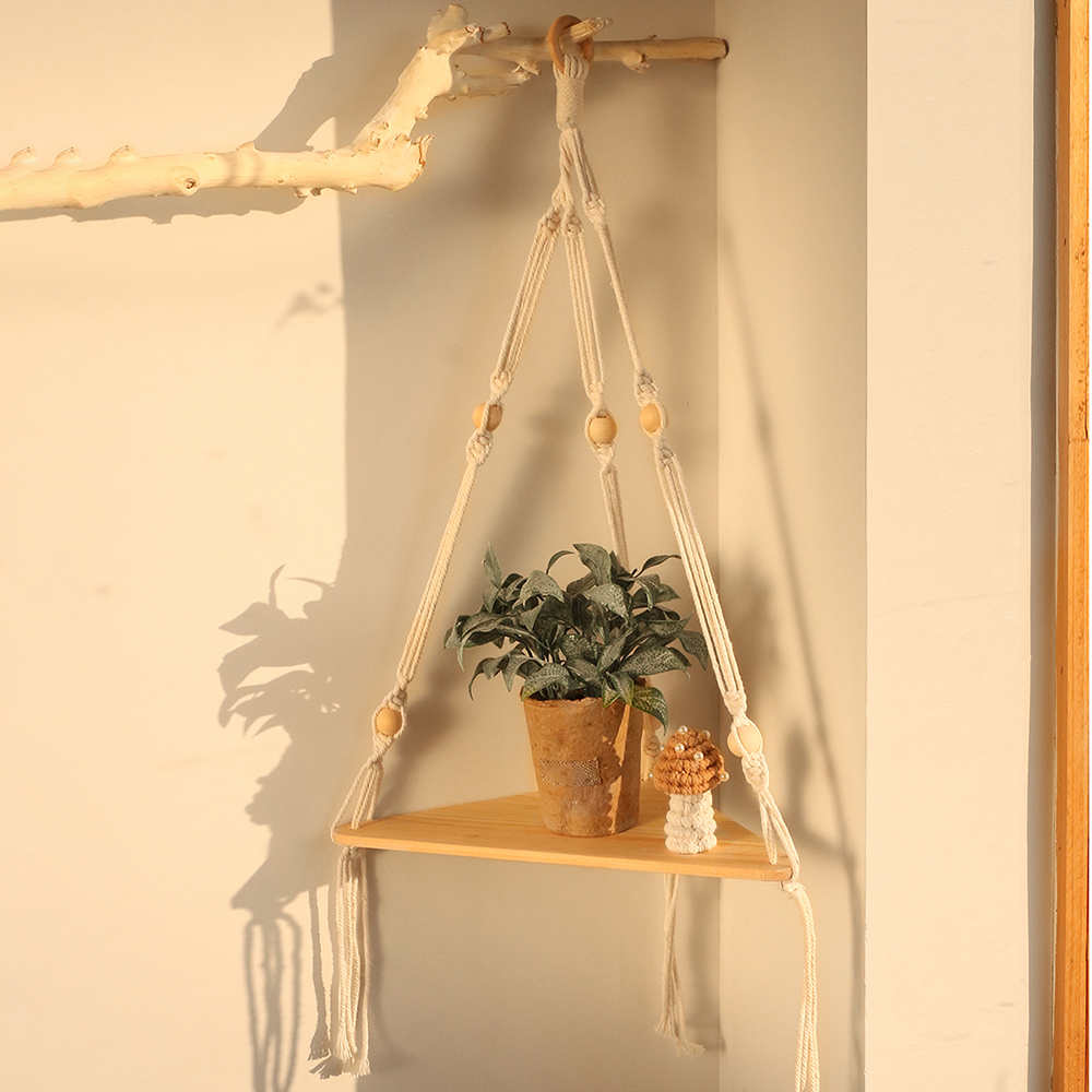 Kệ Macrame Treo Tường Phong Cách Boho - Ảnh 2