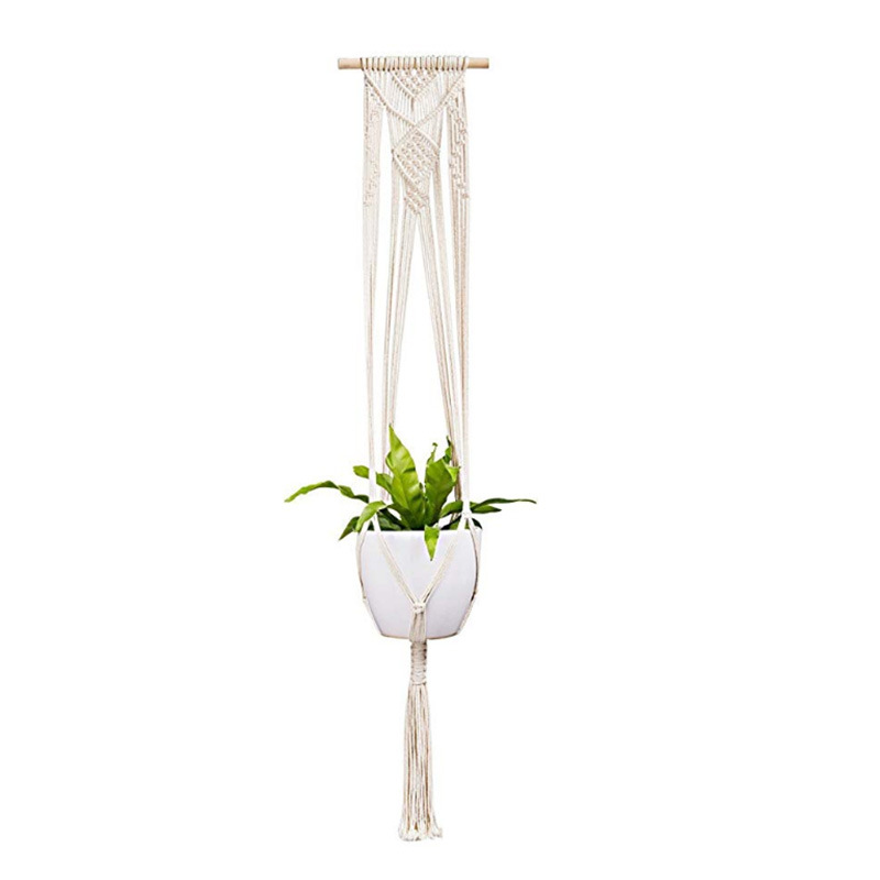 Bộ 4 Rổ Treo Macrame Trang Trí - Ảnh 2