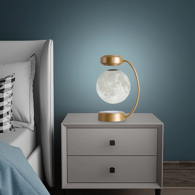 Đèn Mặt Trăng Levitating Không Dây 3D LED - Ảnh 5