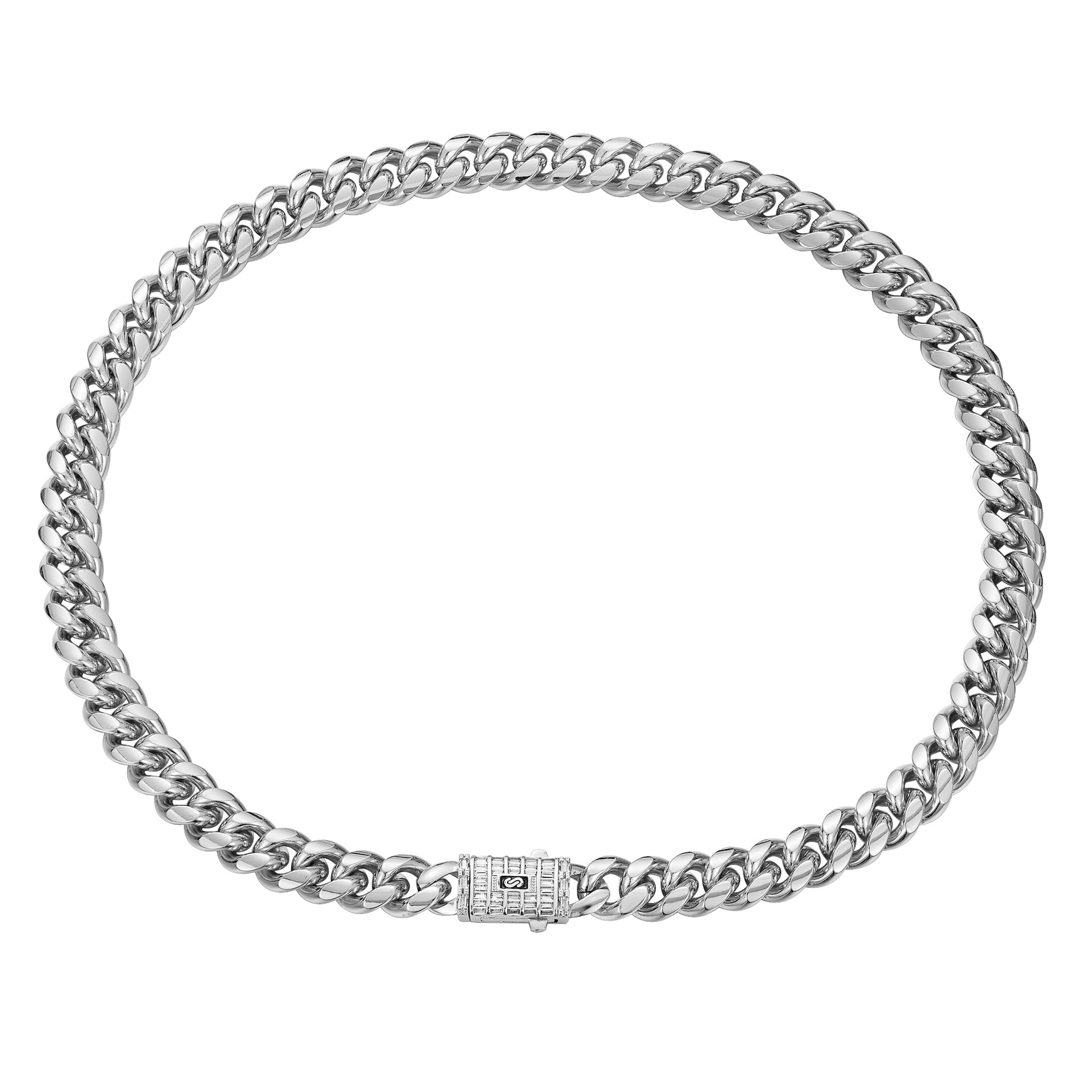 Dây Chuyền Nam Thép Không Gỉ Đính Đá Zircon - Ảnh 4