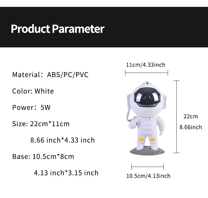 Đèn Chiếu Thiên Hà Astronaut Phi Hành Gia - Ảnh 2