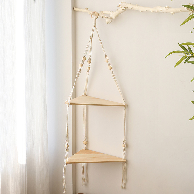 Kệ Macrame Treo Tường Phong Cách Boho - Ảnh 4