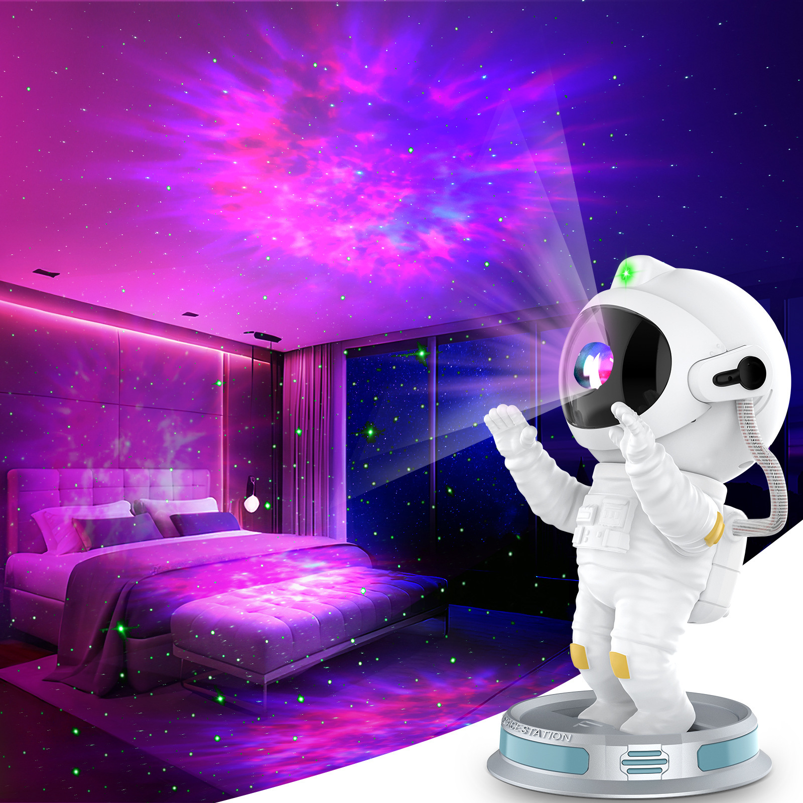 Đèn Chiếu Cực Quang Astronaut Bắc Cực - Ảnh 4