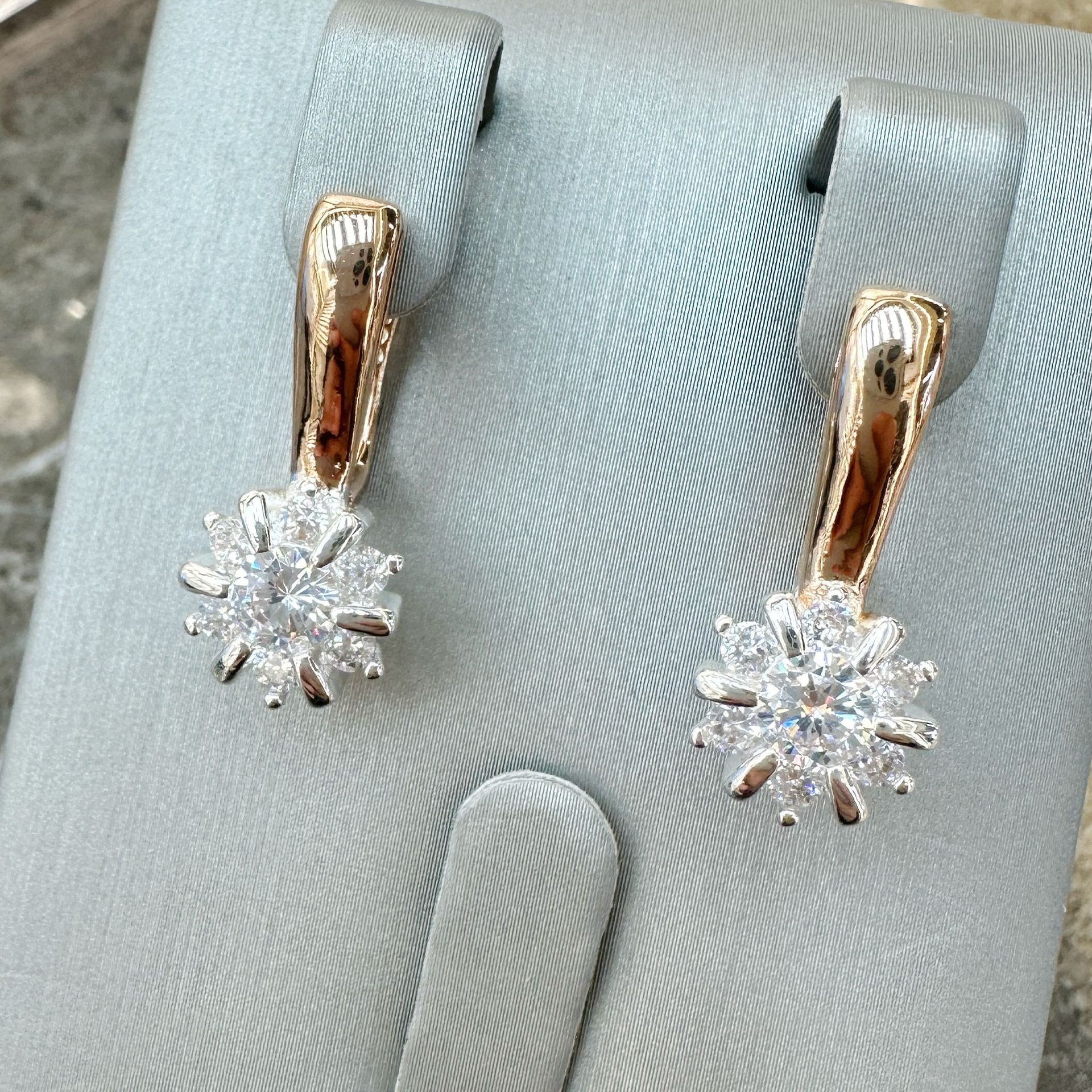 Bộ Trang Sức Zircon Cao Cấp Kèm Bông Tai Kẹp - Ảnh 4