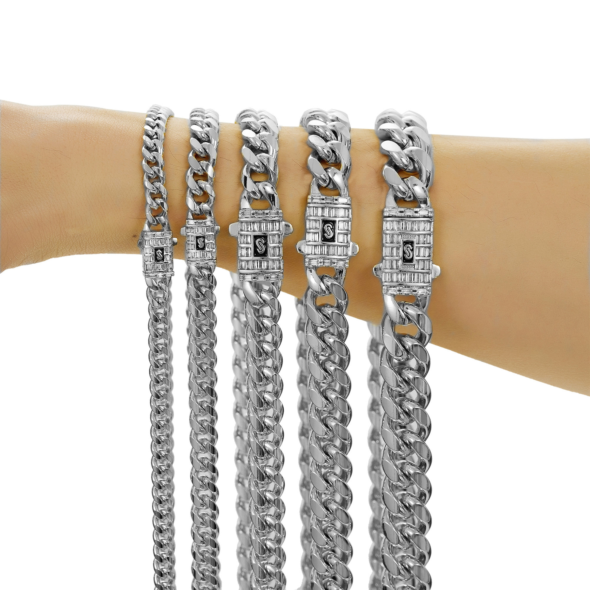 Dây Chuyền Nam Thép Không Gỉ Đính Đá Zircon - Ảnh 5