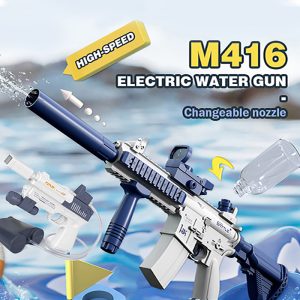 Súng Nước Tự Động Mùa Hè — Pin Sạc, Bắn Liên Tục