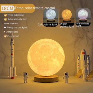 Đèn Mặt Trăng Levitating Sáng Tạo 3D Cảm Ứng