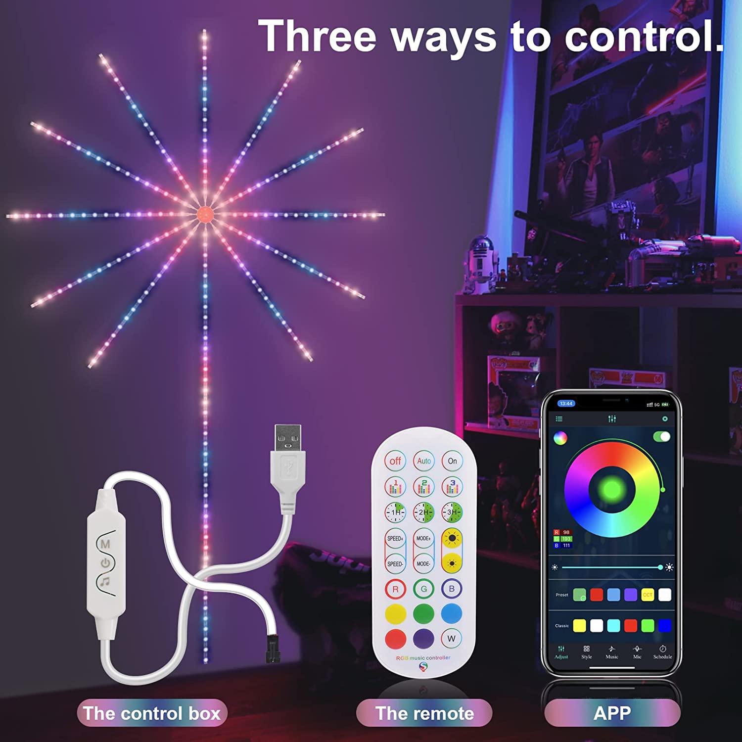 Đèn LED Pháo Hoa Nhạc Sống - Ảnh 3