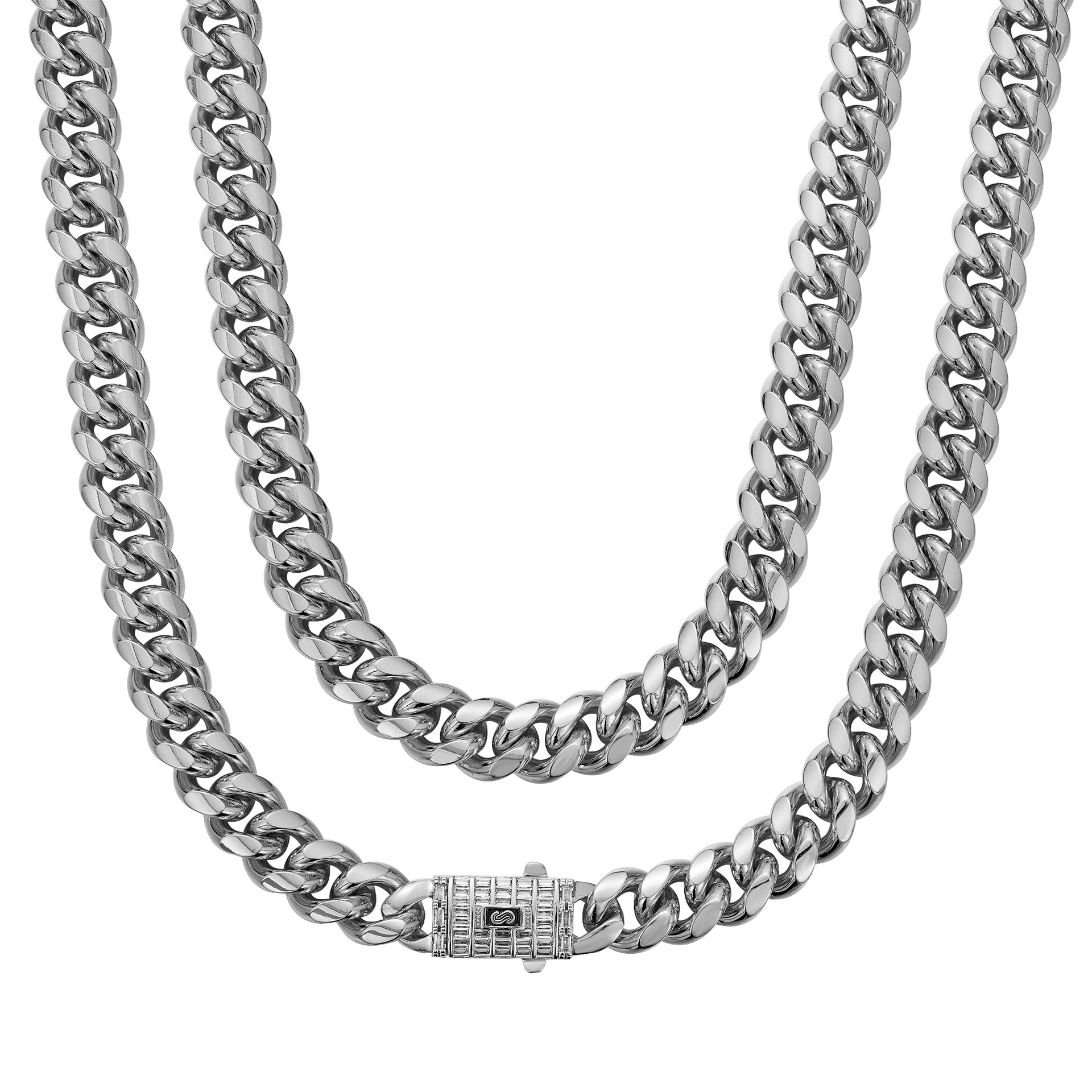 Dây Chuyền Nam Thép Không Gỉ Đính Đá Zircon - Ảnh 2