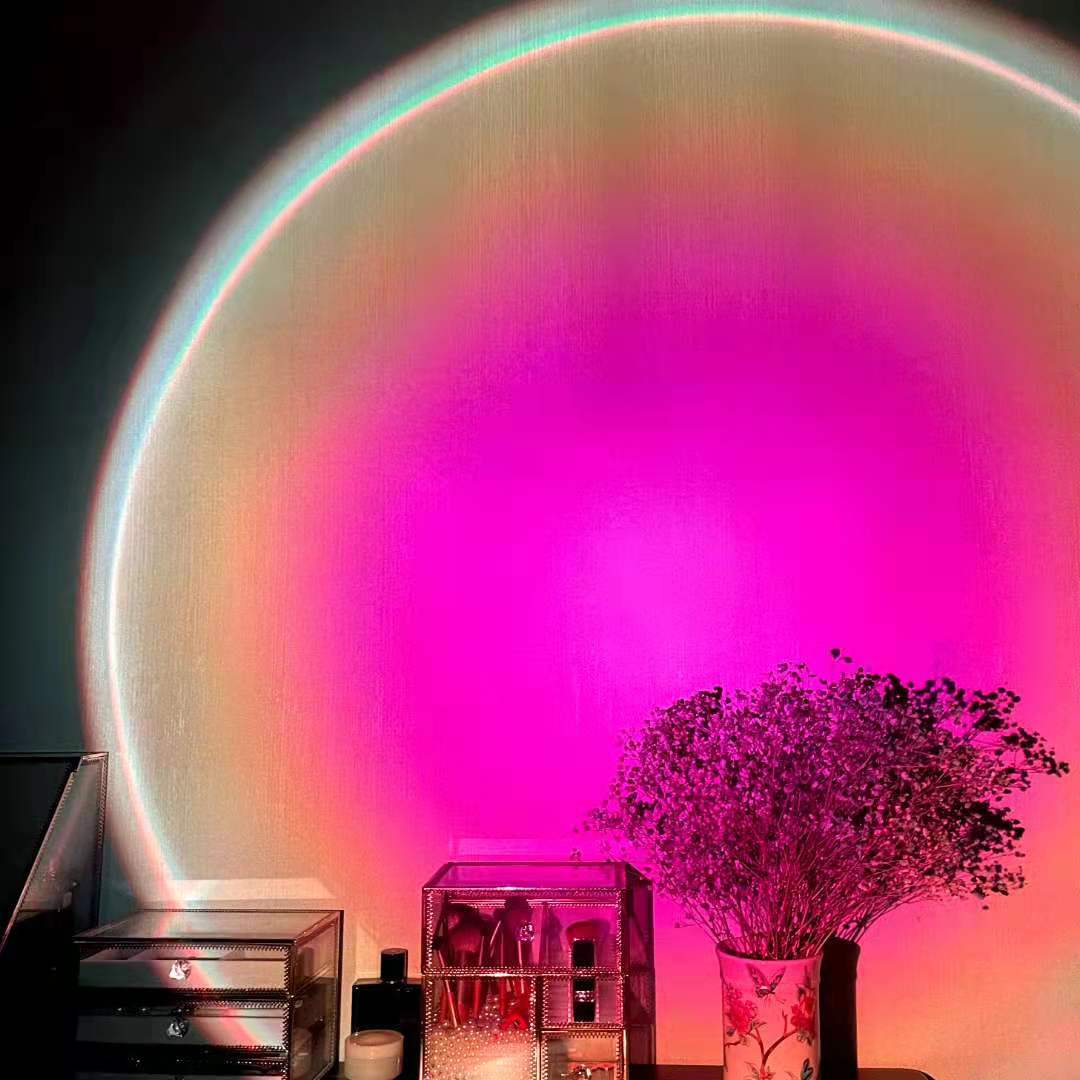 Đèn Cầu Vồng Sạc USB Sunset Lamp Rainbow