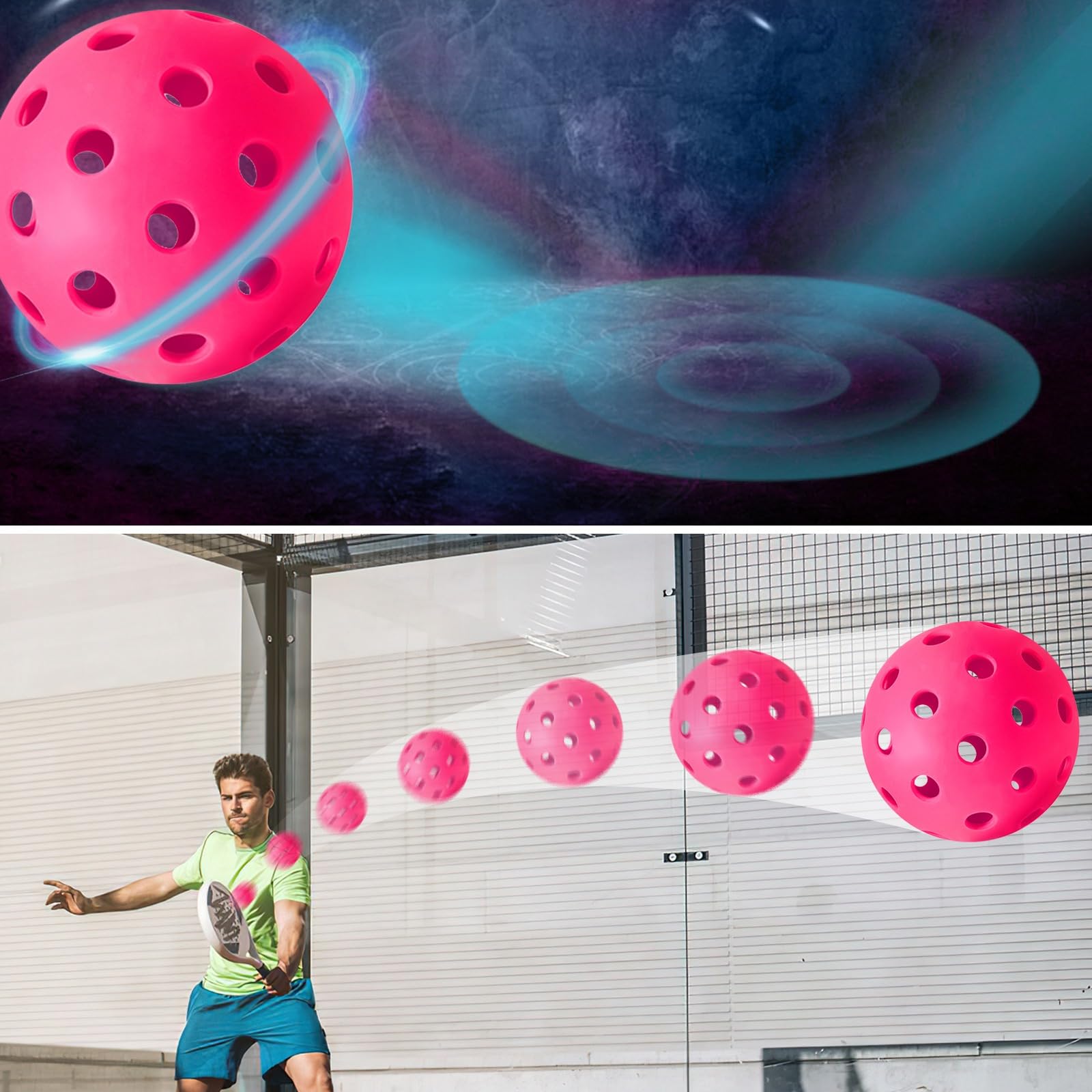 Bộ Bóng Pickleball 40 Lỗ Ngoài Trời Chất Lượng